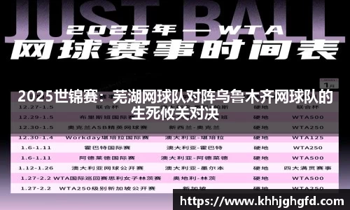 2025世锦赛：芜湖网球队对阵乌鲁木齐网球队的生死攸关对决